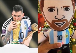 Peluche Messi enojado