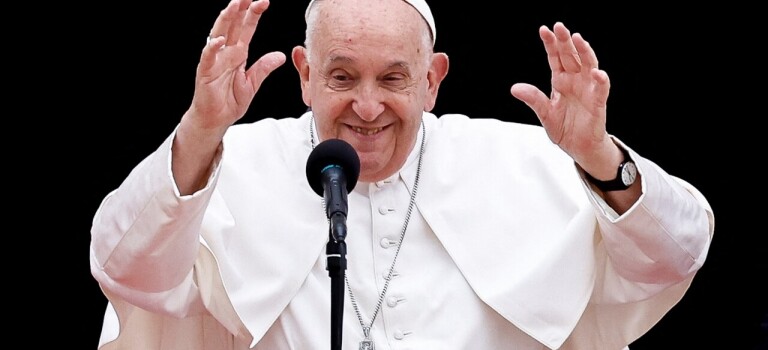 Así fue el encuentro de comediantes con el Papa Francisco
